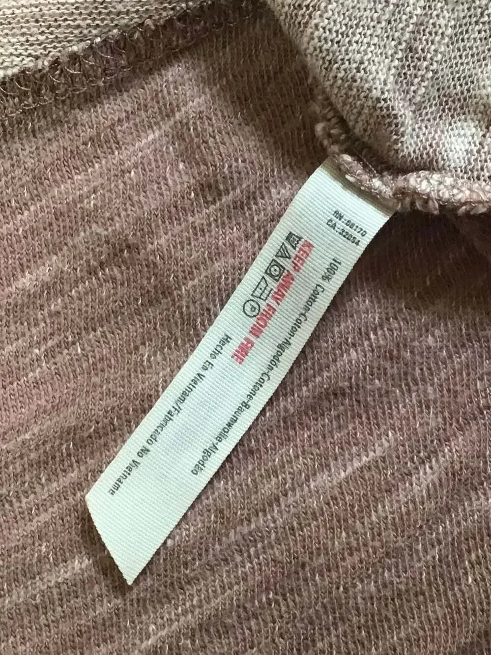 Free People Beach Marl Pullover Top Medium Large boho Dusty Pink Shirt